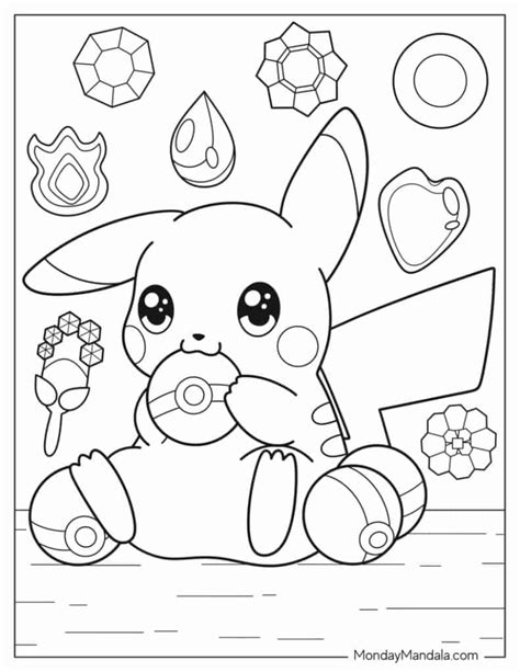 coloring pages pikachu|Free Pikachu Coloring Pages to Print on A4 